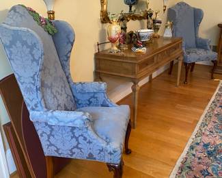 High back wing chair - one of two