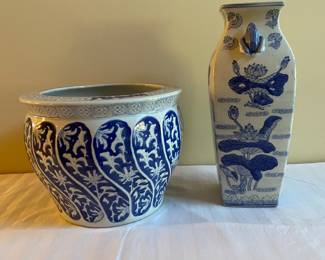 Blue & white ceramics