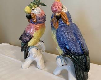 Pair Chelsea House parrots