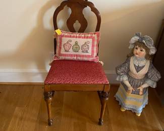 Antique walnut chair