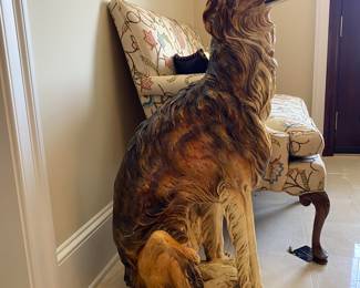 Lifesize dog statue