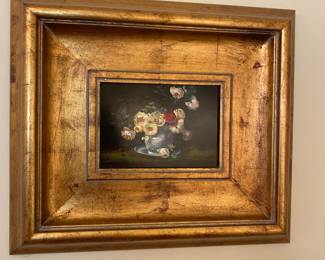 Original oil painting in gilt wood frame