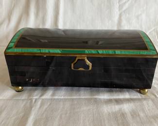 Maitland Smith tortoise tile box