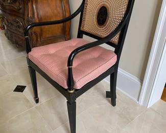 Cane back & seat lacquered chair