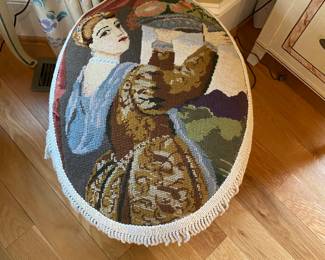 Needlepoint stool