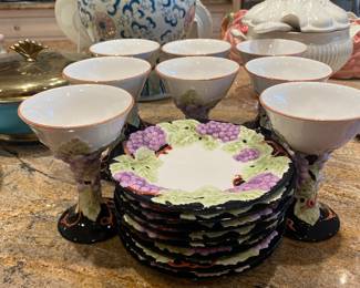 Ceramic goblets & plates