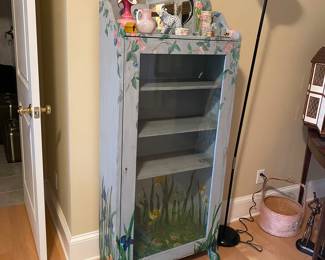 Painted display cabinet