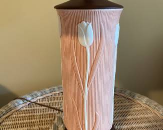 Ceramic Tulip lamp - one of two