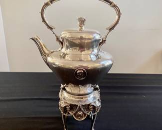 Tiffany sterling silver tilting teapot