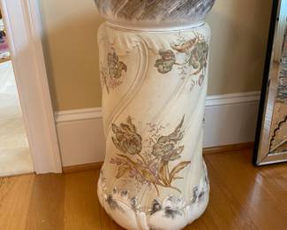 Antique ceramic umbrella stand