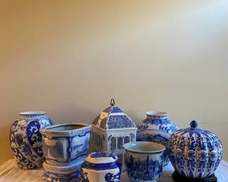 Blue & white ceramics