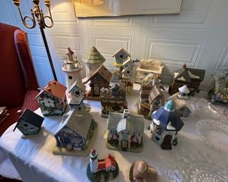 Decorative Bird Houses; Party Lite Houses; Dickens Houses
