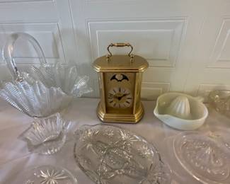 Brass Mantle Clock - made in Germany