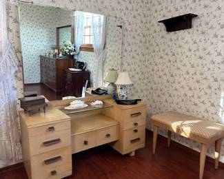 Mid-Century Blond Vanity 