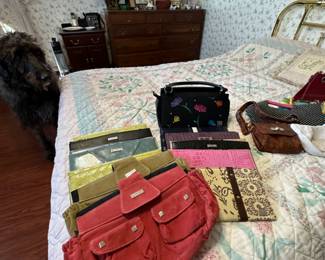 Black Miche Rolled Handle Bag w/ 12 Shells