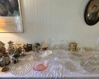 Depression & Pressed Glass; Party Lite 