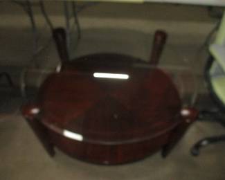 Glasstop coffee table