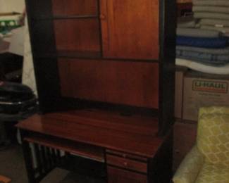 Desk with bookcase