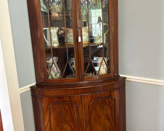 Incredible Mahogany CORNER CABINET....
