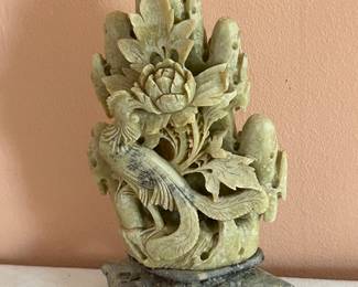 Soapstone ....look at that carving!