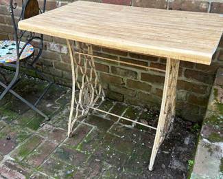 Old Sewing Machine base with laminate top!
