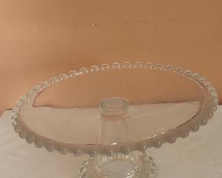 Antique Candlewick Cake Stand....