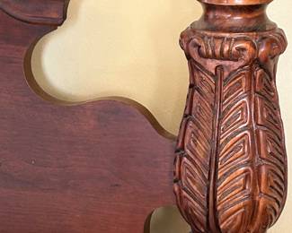 Very detailed carving on each post!