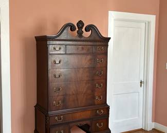 Magnificent Flame  Mahogany Chest!  