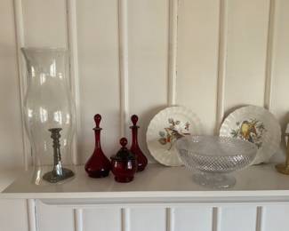 UNQUIE RED GLASS BOTTLES