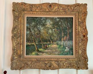 OIL ON BOARD. VERY NICE