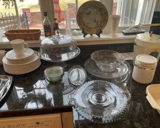 VINTAGE GLASS. CANDLE WICK 