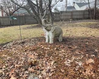 OMG A CONCRETE  ELEPHANT, HEAVY.  