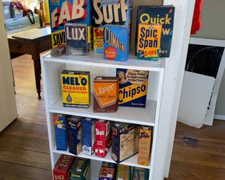 Vtg. Detergent soap boxes