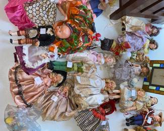 Variety of dolls