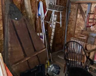 Giant bellows -Vtg. Chairs 