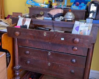 Antique 2 over 4 dresser 