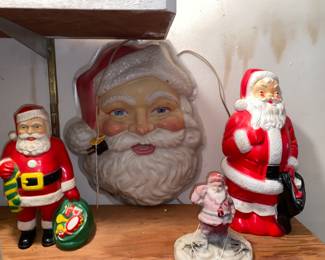 Vtg. Christmas Santas 