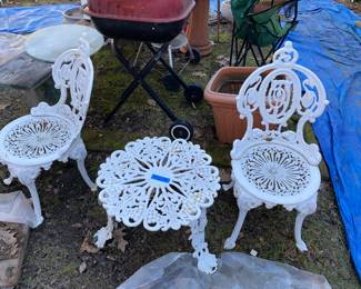 Cast iron 3 pc. Garden set
