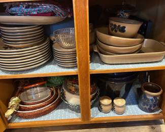 polish pottery full set with many serving pieces