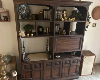 heavy shelving and desk