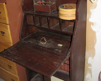 secretary desk that we obviously haven't cleaned yet