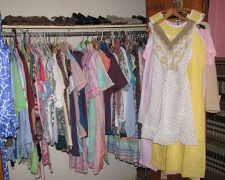 vintage and modern clothing