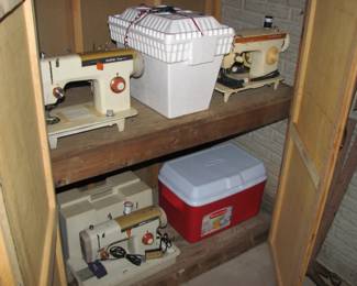 more sewing machines and coolers