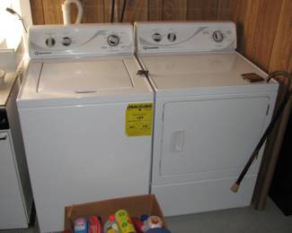 nice washer and electric dryer