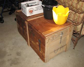 wooden trunk