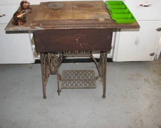 old treadle sewing machine