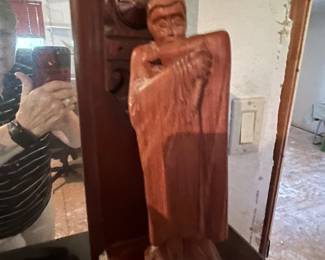 Small wood statue