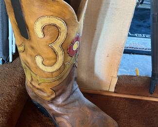 Tall boot decor