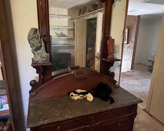 Vintage dresser with mirror