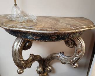 Ornate Wall Mounted Demilune (2 available)